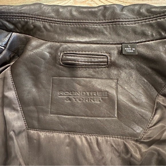 SOLD - DARK BROWN LEATHER BOMBER JACKET COAT - BUTTER SOFT - EUC! - Picture 13 of 16